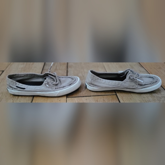 SPERRY Topsider boat sneaker slip on 6 khaki cream - Picture 4 of 8